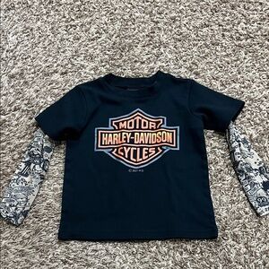 Harley Davidson tattoo sleeve tshirt sz 2T